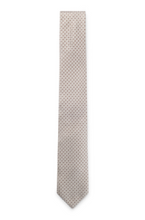 Silk-blend tie with micro pattern