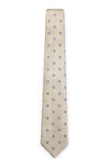 Silk-blend tie with jacquard pattern