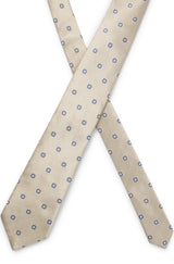 Silk-blend tie with jacquard pattern