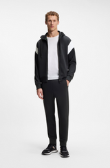 Boss Green Cotton-blend sweatpants with embroidered logo