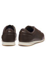 Nitan Leather sneakers with foil logo