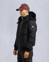 MOOSE KNUCKLES GOLD SERIES STAGG SHEARLING TRIM BOMBER JACKET
