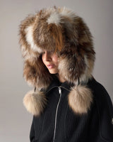 FOX FUR TRAPPER HAT