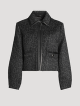 Mackage Lorah-A Cropped Jacket In Leopard Print