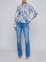 L'agence Maia Lace Buttondown Blouse