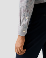 Eton Micro Floral Print Contemporary Fit Shirt