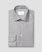 Eton Micro Floral Print Contemporary Fit Shirt