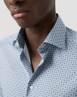 Eton Micro Floral Print Signature Twill Shirt