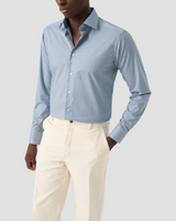 Eton Micro Floral Print Signature Twill Shirt