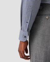 Eton Houndstooth Print Signature Twill Shirt