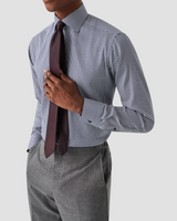 Eton Houndstooth Print Signature Twill Shirt