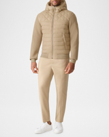 FLETCHER Mixed-Media Down Hooded Jacket