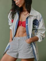 Free People Now Or Never Railroad Denim Shorts