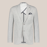 Blue Industry Tonal Glen Plaid Patch Pocket Jersey Blazer