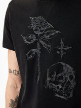 John Varvatos Rose and Skull Tee