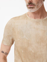 John Varvatos Patino Regular Fit Crew with Lithogram Digital Print