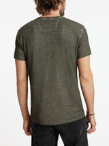 John Varvatos Barbwire Dark Moss Peace Tee