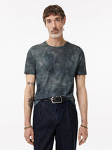 John Varvatos Patino Regular Fit Crew with Lithogram Digital Print