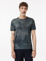 John Varvatos Patino Regular Fit Crew with Lithogram Digital Print