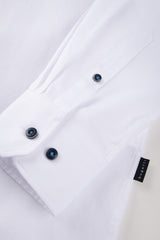 Bugatti Easy Care Long Sleeve White Shirt