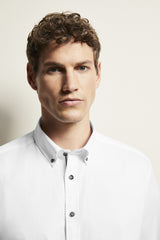 Bugatti Easy Care Long Sleeve White Shirt