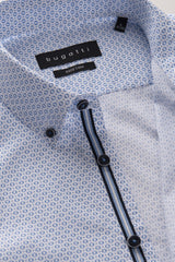 Bugatti Easy Care Long Sleeve Blue Shirt