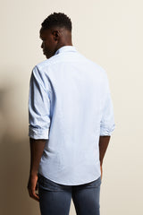 Bugatti Easy Care Long Sleeve Blue Shirt