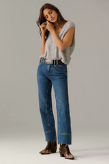 Free People Risk Taker Mid-Rise Jeans