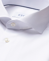 Eton Signature Twill Solid White Super Slim Shirt