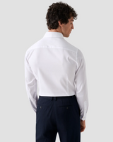 Eton Signature Twill Solid White Super Slim Shirt