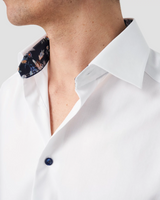 Eton Slim Fit Dress Shirt with Floral Pattern Detail