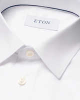 ETON White signature slim-fit Pointed Collar Shirt