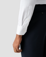 ETON White signature slim-fit Pointed Collar Shirt