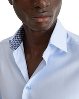 Textured Twill Effect Slim Shirt
