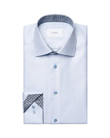 Textured Twill Effect Slim Shirt