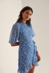 NA-KD Frilled Mini Dress