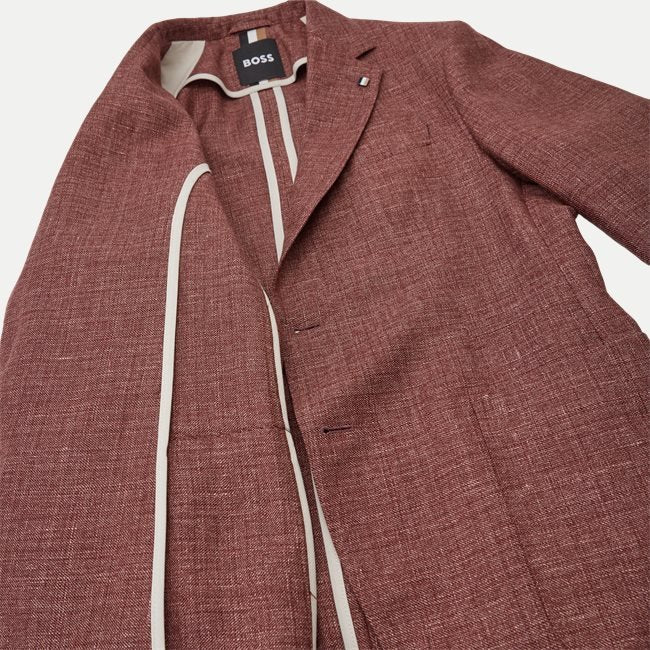 BOSS C-Hanry slim-fit blazer in virgin wool and linen