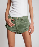 ONE TEASPOON Bandits Short in Super Khaki