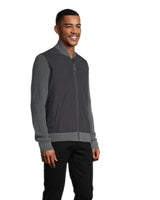 Josh Full Zip Nylon Front Sweater