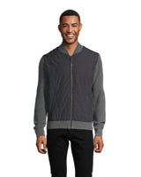 Josh Full Zip Nylon Front Sweater