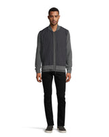 Josh Full Zip Nylon Front Sweater