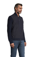 Josh Full Zip Nylon Front Sweater