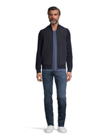 Josh Full Zip Nylon Front Sweater