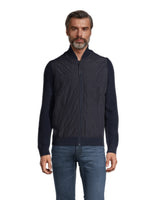 Josh Full Zip Nylon Front Sweater
