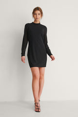 NA-KD Long Sleeve Mini Dress