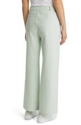 Max Mara Vasaio Wide Leg Pants in Green Pastel