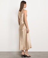 Max Mara 3Capua Flowing Fabric Dress in Gold