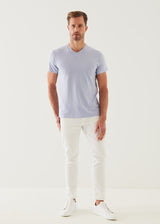 Patrick Assaraf Pima Cotton Stretch V-Neck T-Shirt