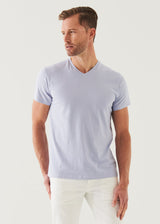 Patrick Assaraf Pima Cotton Stretch V-Neck T-Shirt