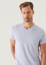 Patrick Assaraf Pima Cotton Stretch V-Neck T-Shirt